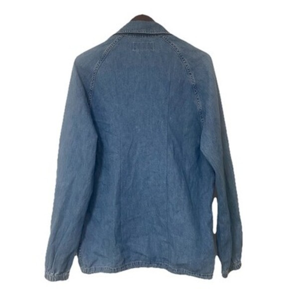 Lucky Brand Denim Men's Coaches Jacket Size Large Y2K Preppy - Picture 2 of 11